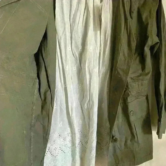 ANTHROPOLOGIE TINY CHARLIE EYELET UTILITY GORPCORE JACKET MOSS GREEN SIZE S - Picture 11 of 13